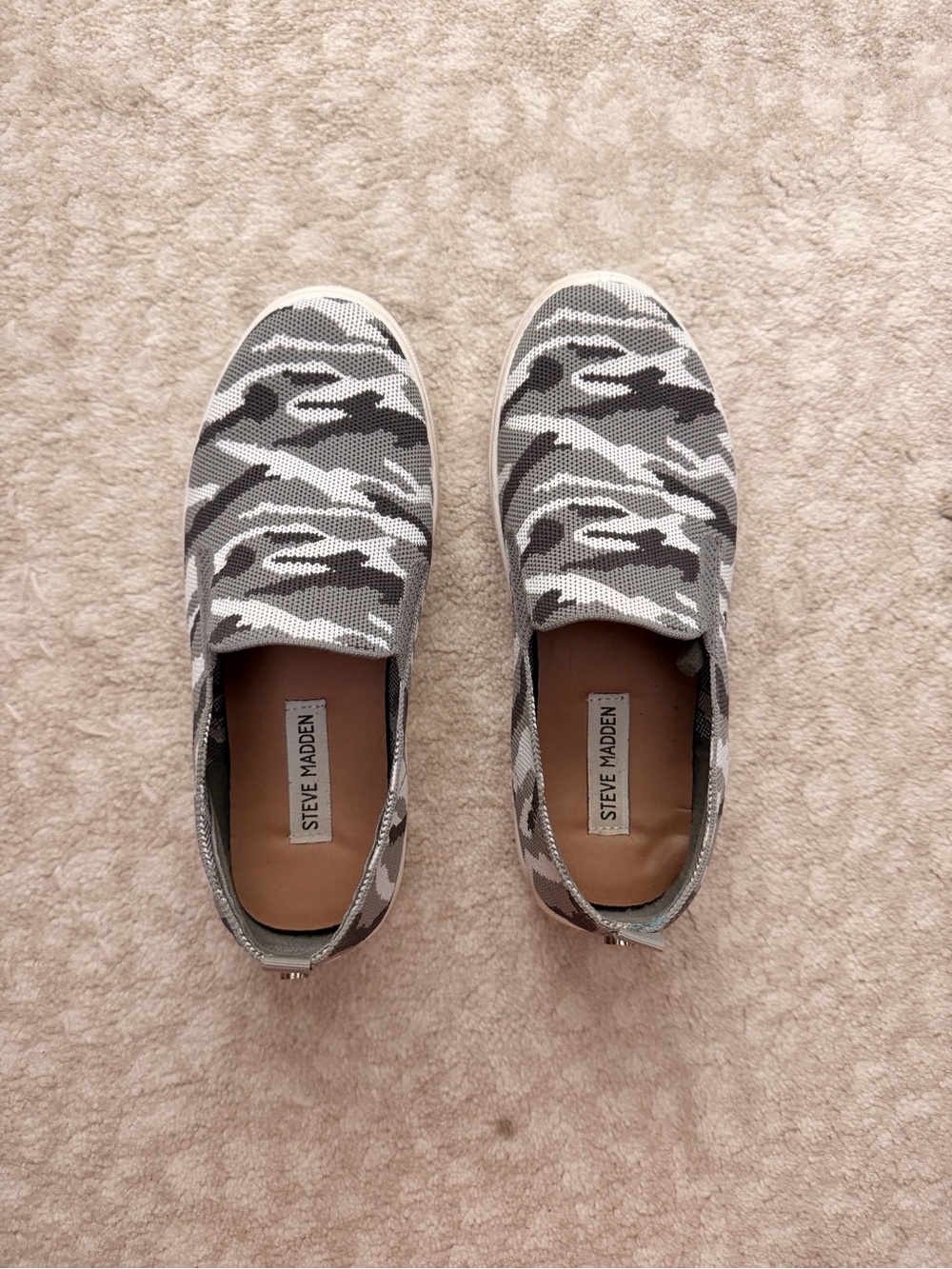 Steve Madden Camo Slip-On Platform Sneakers – Women’s Size 8